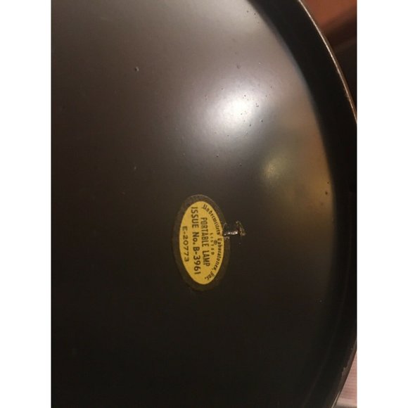 Vintage Underwriters Laboratories‎ Blue and Red Portable Toleware Lamp 25… - Picture 6 of 6